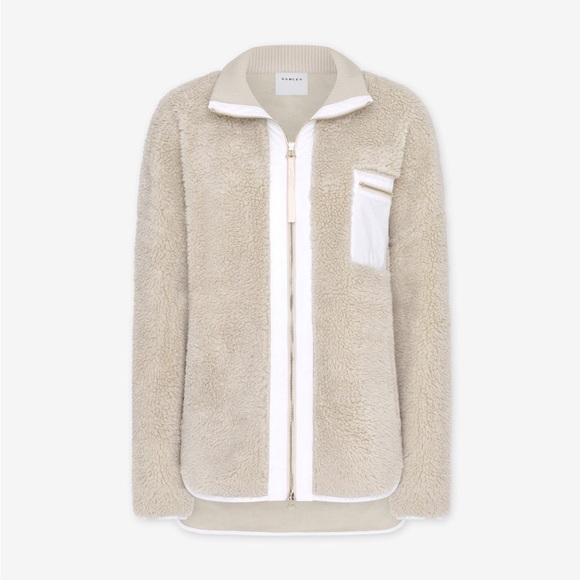 Varley Marney Oversized Fuzzy Jacket Fleece Sherpa - Picture 16 of 16